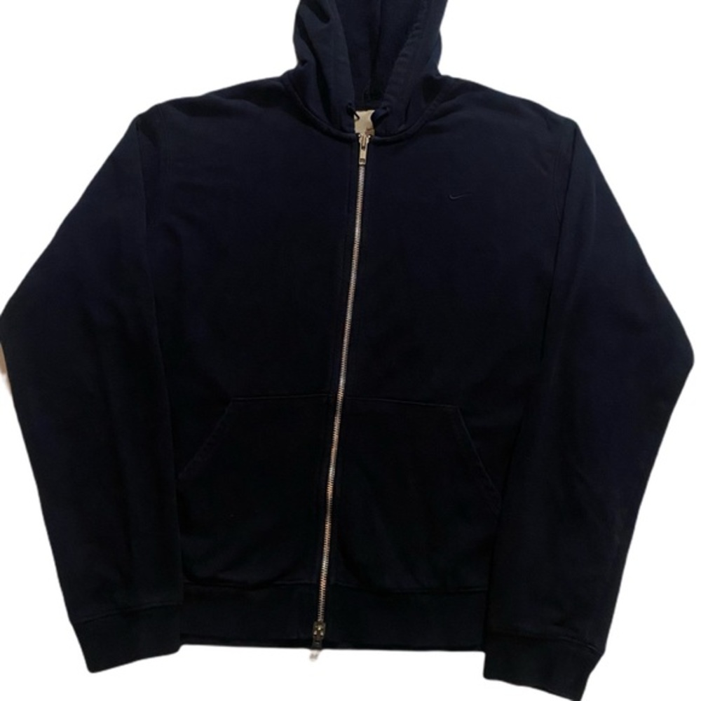 Nike Vintage Navy Check Zip Up